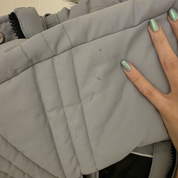 American Tall X Point Zero Tall Women's Parka in Cloud Grey - Picture 14 of 16